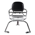 Rack, Prima Rear Chrome w/Backrest for Vespa LX
