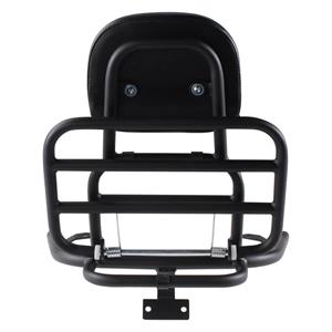 Rack, Prima Rear Black w/Backrest for Vespa LX (2-Valve) - Image 2