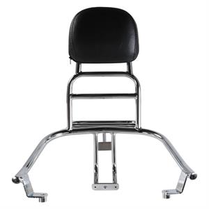 Rack, Prima Rear w/Backrest for 50cc - 200i Lance Cali, Havana - Image 2