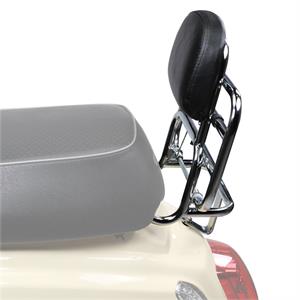 Rack, Prima Rear Chrome w/Backrest for Genuine Buddy Kick