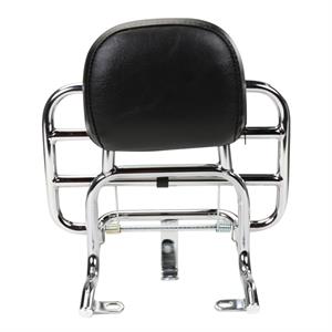 Rack, Prima Rear Chrome w/Backrest for Genuine Buddy Kick - Image 3