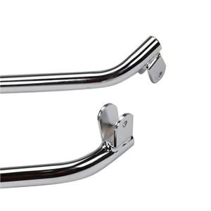 Cowl Guards, Prima Chrome Leg Shield for Royal Alloy GT150, GP300S - Image 3