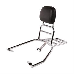 Rack, Prima Rear w/Backrest for 50i - 150i Kymco Like