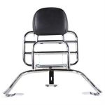 Rack, Prima Rear Chrome w/Backrest for Vespa Primavera, Sprint
