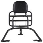 Rack, Prima Rear Black w/Backrest for Vespa Primavera, Sprint