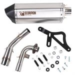 Exhaust, Scorpion for 200cc - 300cc Vespa GT, GTS, GTV