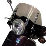 Windshield, Prima Smoked Short for 50cc - 300cc Vespa LX, GT, GTS