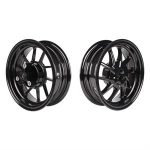 Rim Set, NCY Black Ice Hustler for 50cc Honda Ruckus