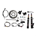 Front End Disc Conversion Kit, NCY Carbon Fiber for 50cc Honda Ruckus, Metropolitan