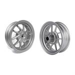 Rim Set, NCY Silver Hustler for 50cc Honda Ruckus