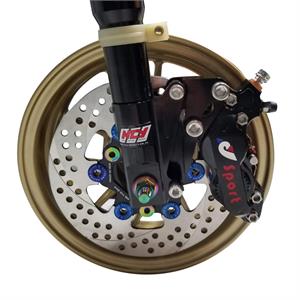 Front End Disc Conversion Kit, NCY Slammed w/Shocks for 50cc Honda Ruckus - Image 3