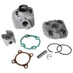 Cylinder Kit w/Head, NCY 70cc Ceramic Big Bore for 50cc 2-Stroke Keeway, CPI Scooters