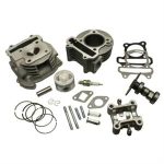 Cylinder Kit w/Head, 50mm Big Bore 80cc for 50cc 4-Stroke 139QMB Chinese Scooters