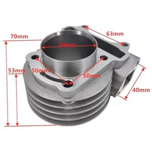 Cylinder Kit w/Head, 50mm Big Bore 90cc Non-EGR for 50cc 4-Stroke 139QMB Scooters - Image 9