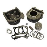 Cylinder Kit w/Head, 69mm Valves for 50cc 4-Stroke 139QMB Scooters