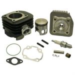 Cylinder Kit w/Head, Polini 47mm Corsa Big Bore 70cc for 50cc 2-Stroke A/C Minarelli Based Scooters