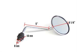 Mirror, Chrome Left or Right for Vespa ET2, ET4 - Image 4