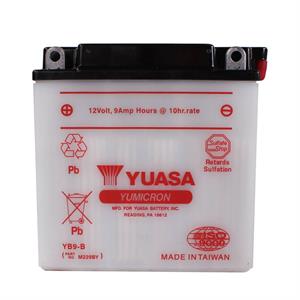 Battery, Yuasa YB9-B Yumicron for Genuine Stella