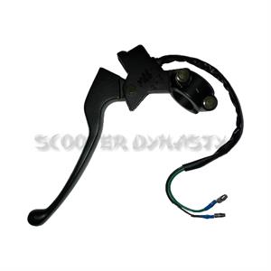 Brake Assembly, Left Perch w/o Mirror Mount for 50cc - 150cc Scooters