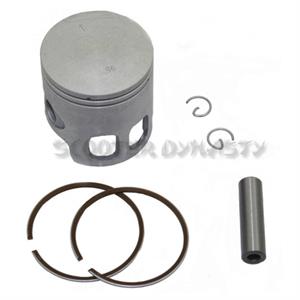 Piston Kit, 47mm for 50cc 2-Stroke A/C or L/C Minarelli Based Scooters