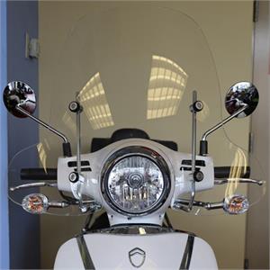 Windshield, Prima Clear Tall for 50cc - 200i Lance Havana, SYM Fiddle III - Image 2