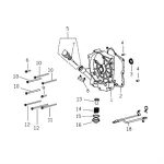 E05 - Crankcase, Right Cover for 125cc - 170i Genuine Buddy, Hooligan