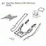 F07 - Floor Board, Side Covers for 50cc - 170i Genuine Buddy