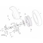 E13 - Rear Rim for 125cc Genuine Buddy Kick