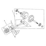 E16 - Crankshaft, Piston for 125cc Lance Scooters