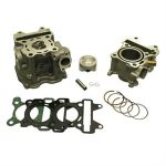 Cylinder Kit w/Head, SSP-G 47mm Big Bore 75cc for 50cc 4-Stroke Yamaha Vino, Zuma