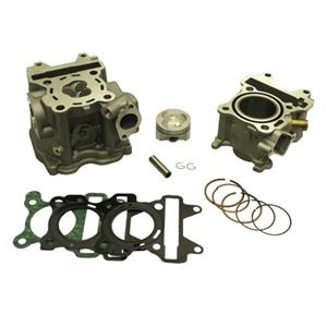 Cylinder Kit w/Head, SSP-G 47mm Big Bore 75cc for 50cc 4-Stroke Yamaha Vino, Zuma