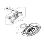 F16 - Rear Rim for SYM HD200