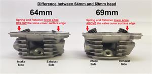 Cylinder Kit w/Head, 47mm Big Bore 72cc Non-EGR for 50cc 4-Stroke 139QMB Scooter - Image 3