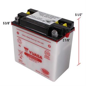Battery, Yuasa YB9-B Yumicron for Genuine Stella - Image 3