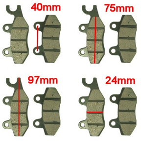 Brake Pads, Type 1 for 50cc - 250cc Scooters - Image 2