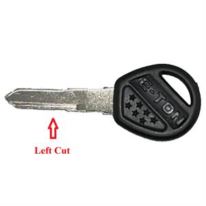 Key Blank (Black Left Cut) for E-ton Rover - Image 2
