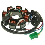 Stator, 8 Coils for 125cc - 150cc GY6 Scooters, ATVs, Go Karts