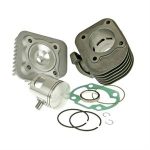 Cylinder Kit w/Head, Malossi 47mm Big Bore 70cc for 50cc 2-Stroke A/C Minarelli Based Scooters