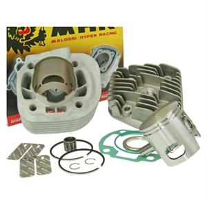 Cylinder Kit w/Head, Malossi 47mm MHR Replica Big Bore 70cc for 50cc 2-Stroke A/C Minarelli Based Scooters