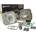Cylinder Kit w/Head, Malossi 47mm Big Bore 70cc for 50cc 2-Stroke Piaggio, Vespa Scooters