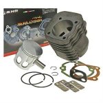 Cylinder Kit, Malossi 57.5mm Big Bore 124cc for 100cc 2-Stroke Air-Cooled Minarelli Based Scooters