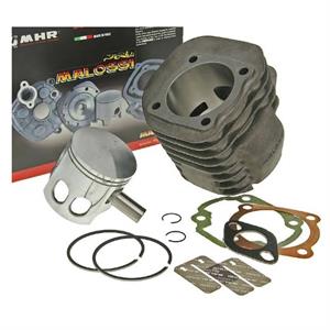 Cylinder Kit, Malossi 57.5mm Big Bore 124cc for 100cc 2-Stroke Air-Cooled Minarelli Based Scooters