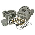 Cylinder Kit w/Head, Naraku 52mm Big Bore 90cc for 50cc 4-Stroke 139QMB Scooters