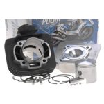 Cylinder Kit w/Head, Polini 47mm Big Bore 70cc for 50cc 2-Stroke A/C Franco Morini Based Scooters