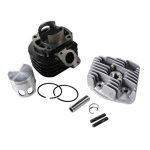 Cylinder Kit w/Head, Polini 47mm Big Bore 70cc for 50cc 2-Stroke A/C Minarelli Based Scooters