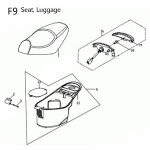 F09 - Seat, Luggage for 50cc - 170i Genuine Buddy