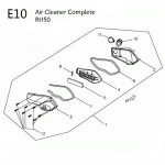 E10 - Air Box for 50cc 2-Stroke Genuine RH