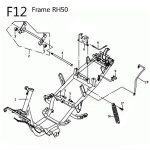 F12 - Frame for 50cc 2-Stroke Genuine RH