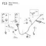 F13 - Wire Harness for 50cc 2-Stroke Genuine RH