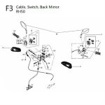 F03 - Cable Switches for 50cc 2-Stroke Genuine RH